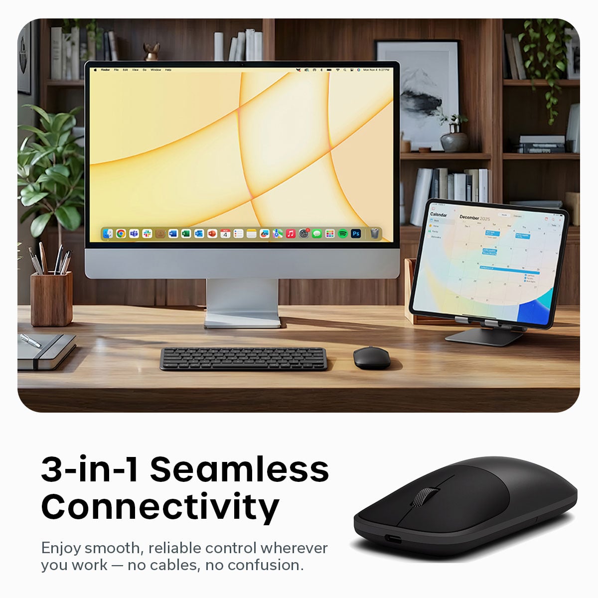 Satechi Slim EX Wireless Mouse in Space Black - ST-MEXC - image 7