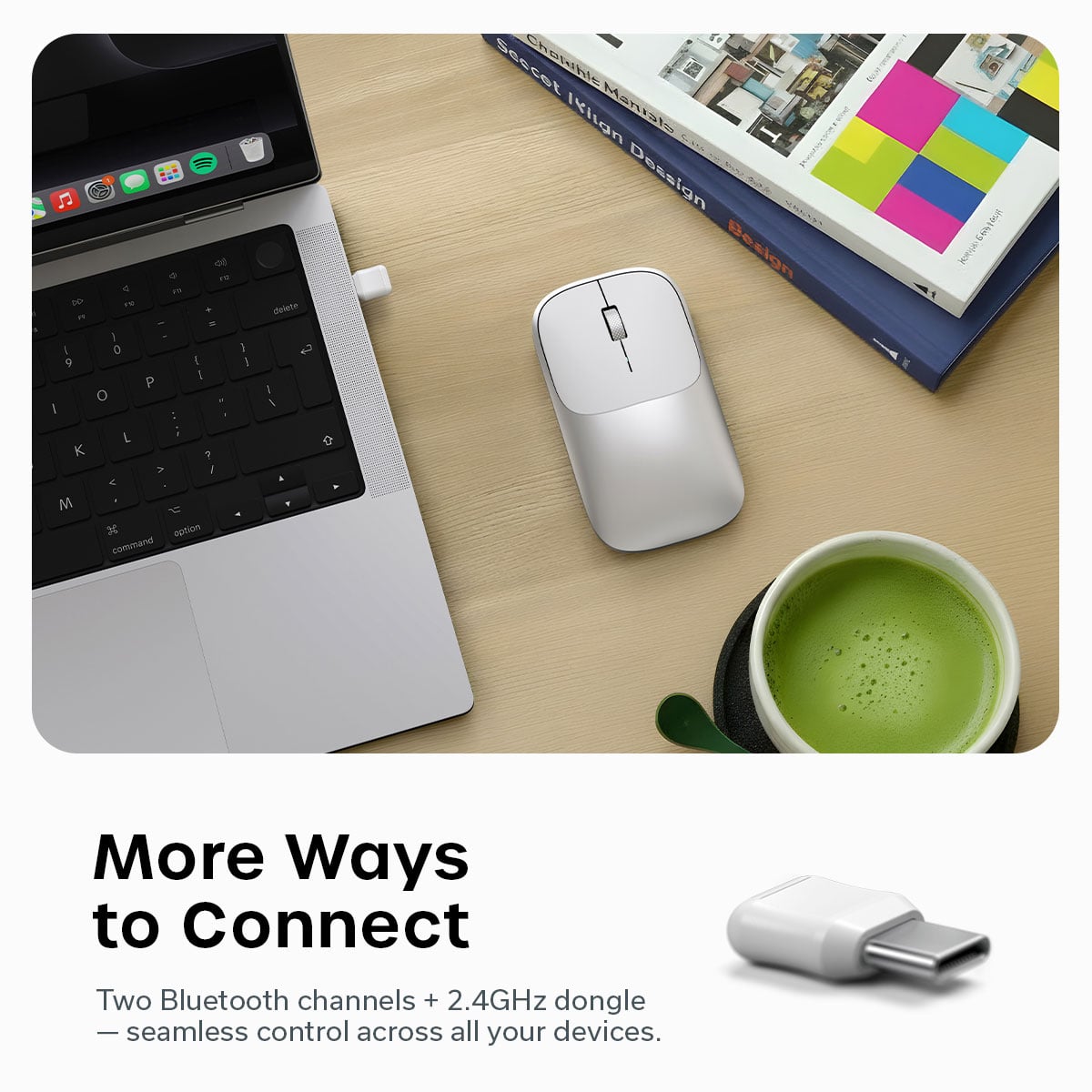 Satechi Slim EX Wireless Mouse in Silver - ST-MEXS - image 9