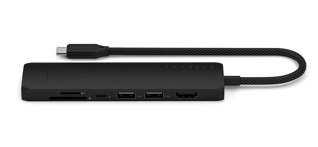Satechi 7-in-1 USB-C Slim Multiport Adapter with Ethernet in Black - ST-P7SK - image 2
