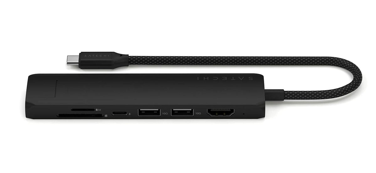 Satechi 7-in-1 USB-C Slim Multiport Adapter with Ethernet in Black - ST-P7SK - image 2