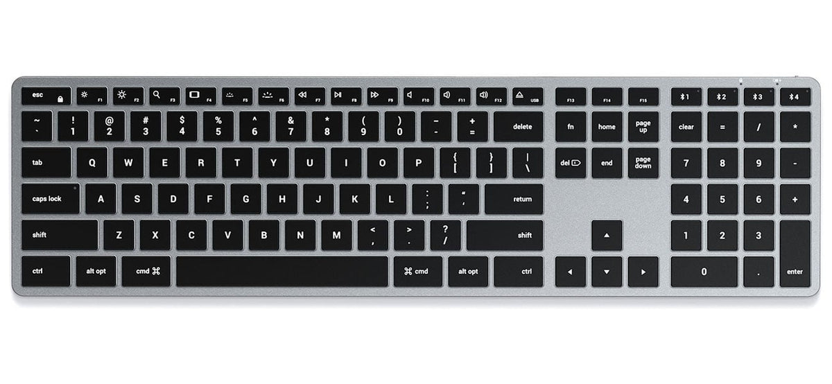 Satechi Slim X3 Keyboard Backlit Bluetooth Wireless in Silver - ST-BTSX3S - image 1