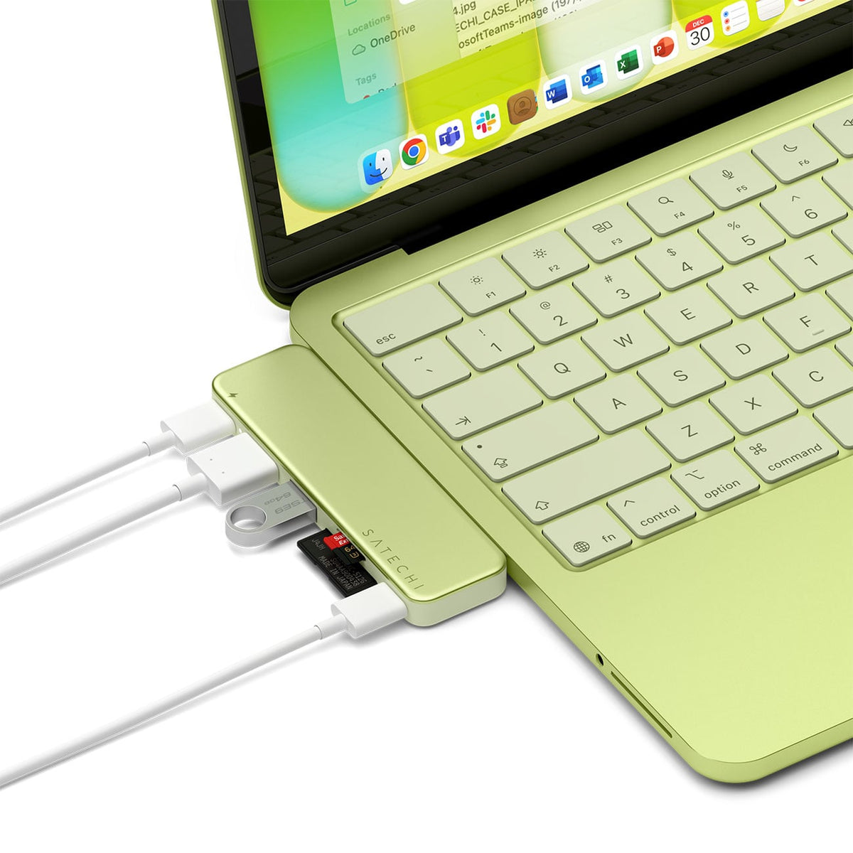Satechi 6-in-1 USB-C Snap Hub in Citrus - ST-HUSNY - image 5