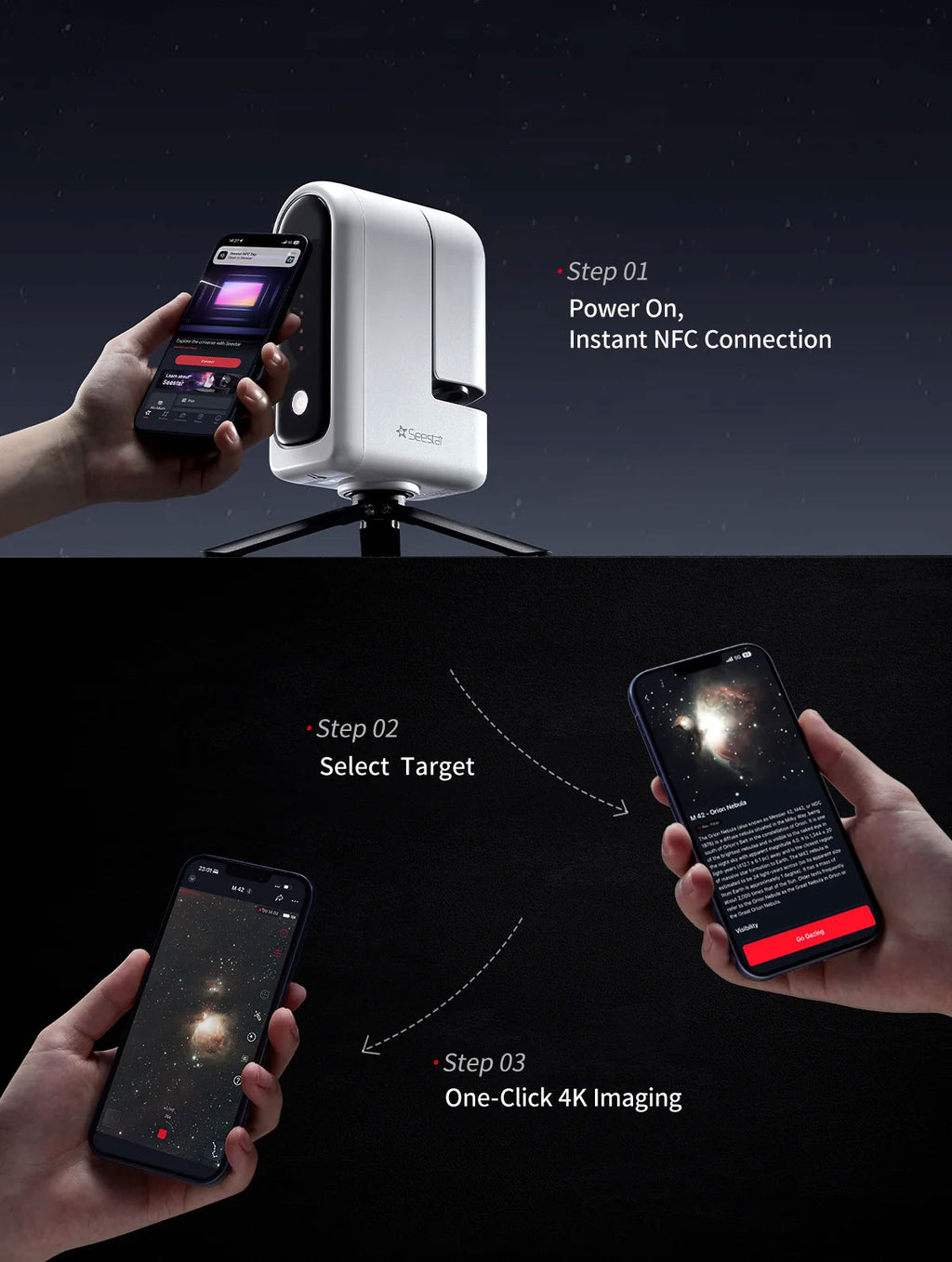 Seestar Compact 4K Dual-Camera Smart Telescope - S30PRO - image 3