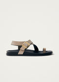 Siren Onix Steinbeige Ledersandalen