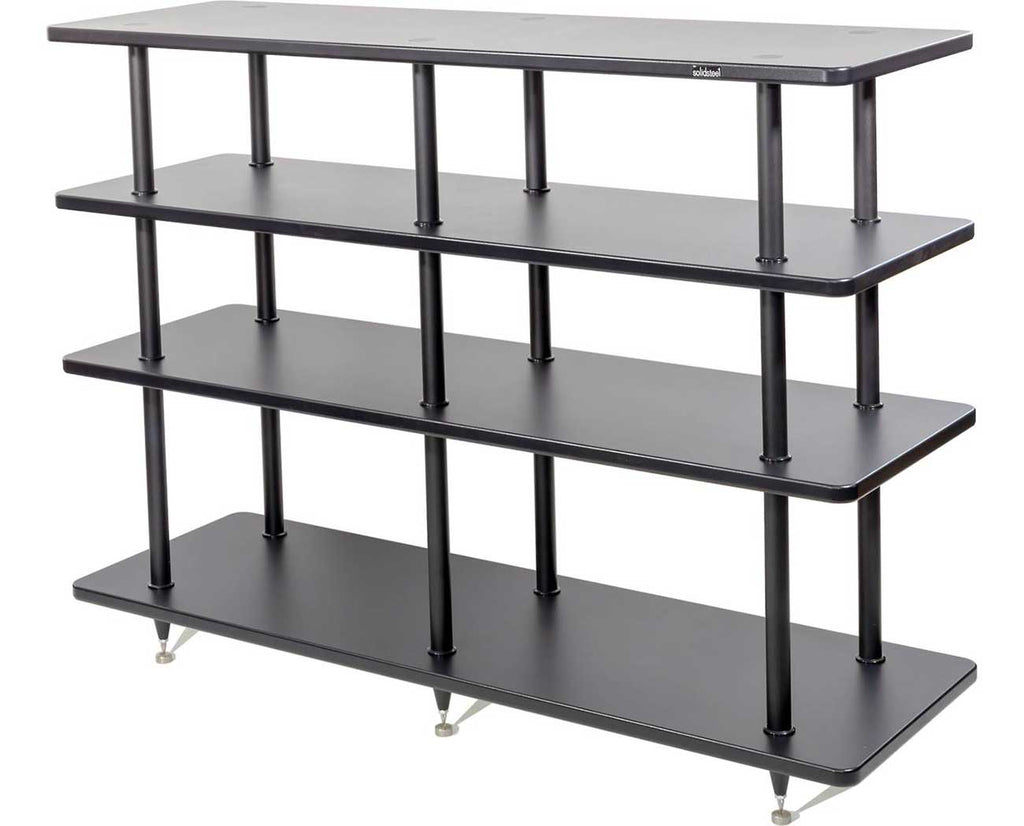 Solidsteel VL-4 Black Vinyl Record Storage & Hi-Fi Rack - VL-4BK - image 1