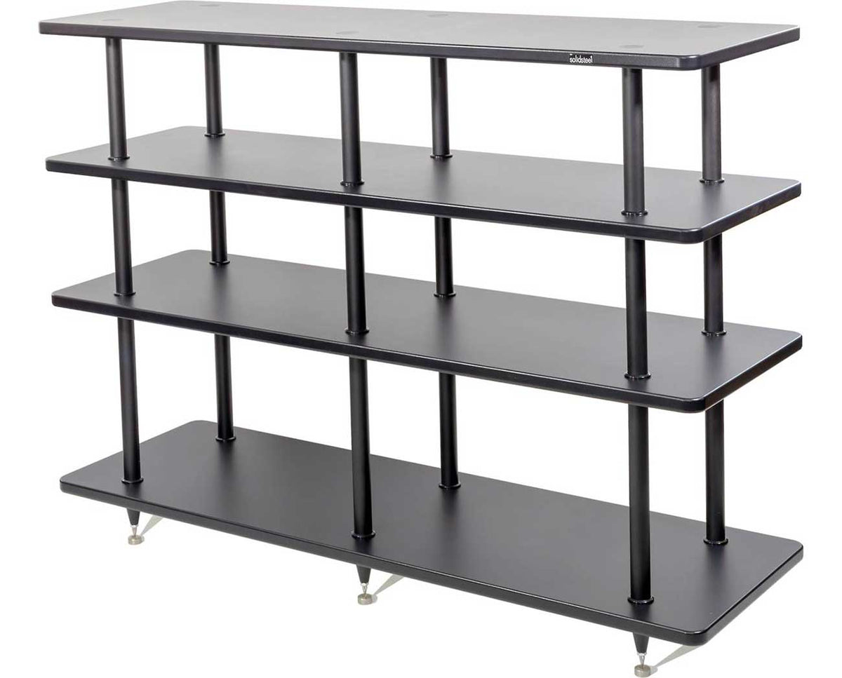 Solidsteel VL-4 Black Vinyl Record Storage & Hi-Fi Rack - VL-4BK - image 1