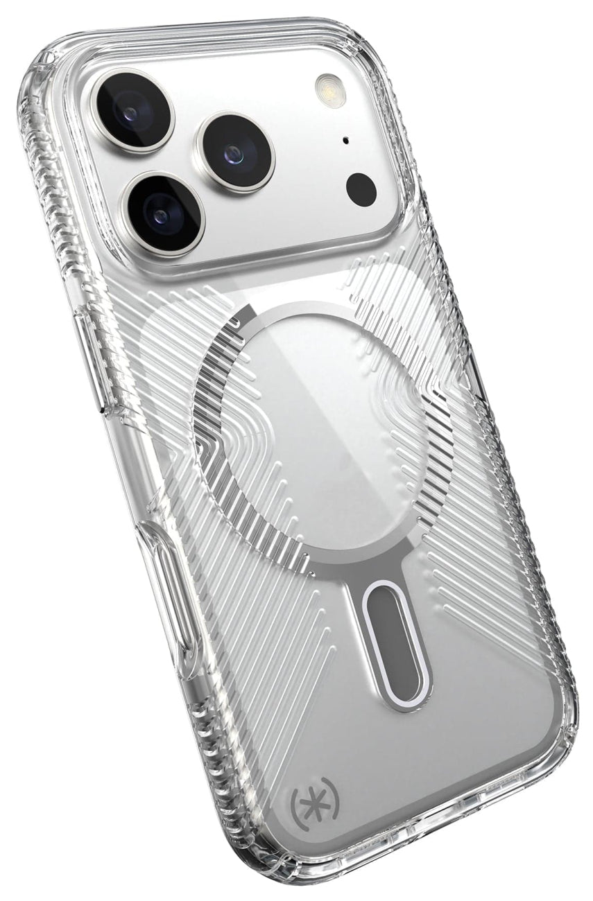 Speck Presidio Perfect-Clear Grip MagSafe with ClickLock Case for iPhone 18 Pro and iPhone 17 Pro in Clea - image 1