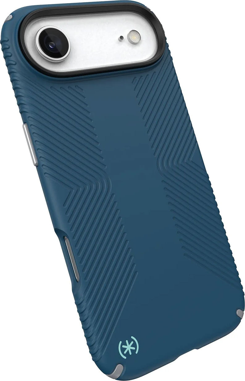 Speck Presidio2 Grip MagSafe Case for iPhone Air in Deep Sea/Silver Metallic - 150967-3261 - image 2