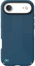 Speck Presidio2 Grip MagSafe Case for iPhone Air in Deep Sea/Silver Metallic - 150967-3261 - image 1