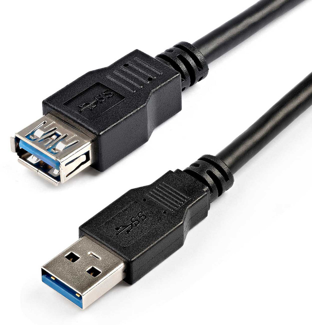 StarTech SuperSpeed USB 3.0 Extension Cable 2-Meter A to A in Black - USB3SEXT2MBK - image 4