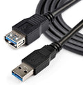 StarTech SuperSpeed USB 3.0 Extension Cable 2-Meter A to A in Black - USB3SEXT2MBK - image 1