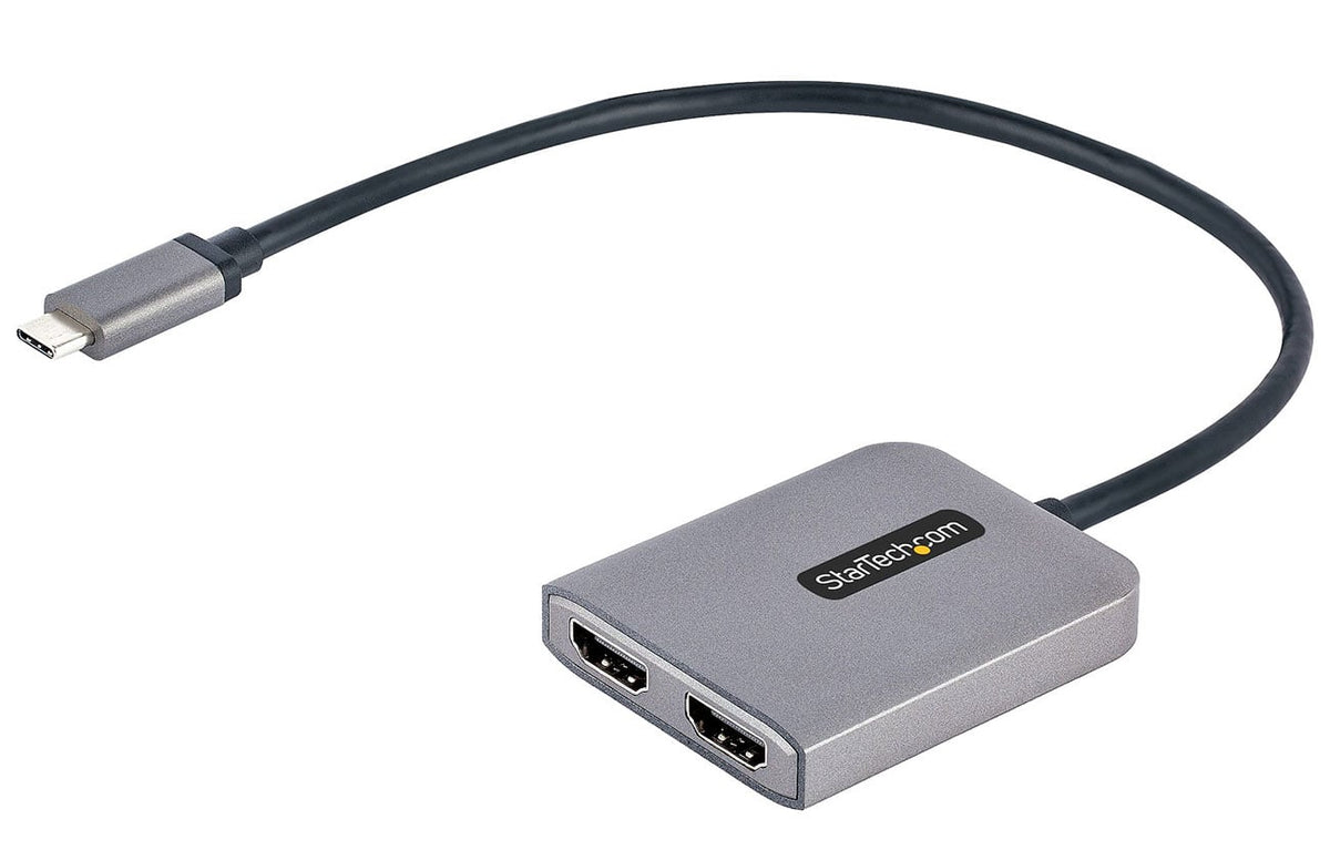 StarTech USB-C to Dual HDMI Adapter in Silver - MST14CD122HD - image 1