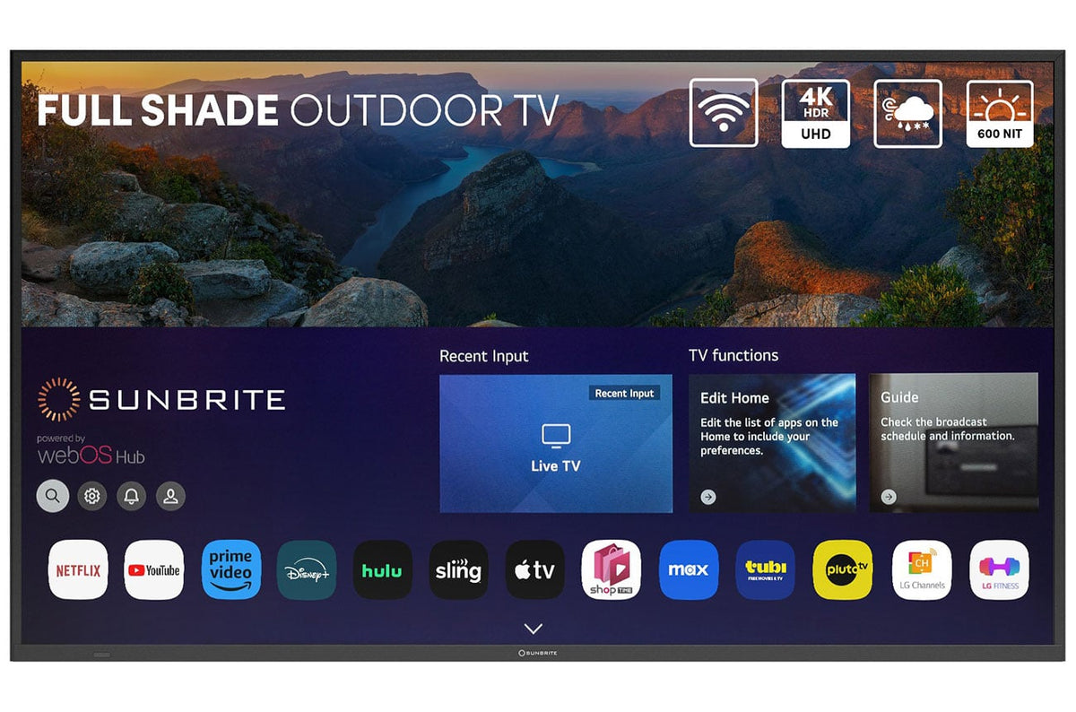 SunBrite Veranda 4 Series 65-Inch Outdoor 4K Smart TV Full Shade in Black - SB-V4-65-BL - image 1