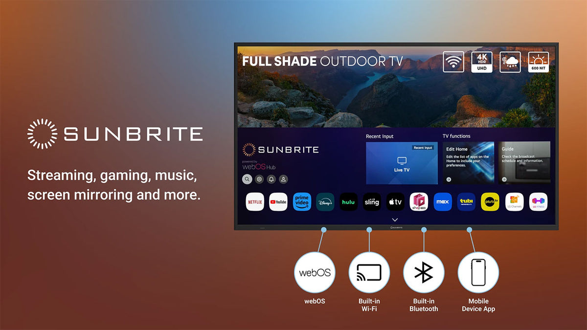 SunBrite Veranda 4 Series Outdoor TV 49-Inch Full Shade 4K Smart TV - SB-V4-49-BL - image 8