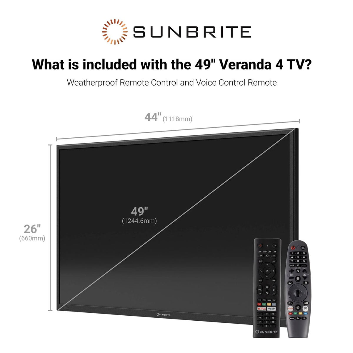 SunBrite Veranda 4 Series Outdoor TV 49-Inch Full Shade 4K Smart TV - SB-V4-49-BL - image 7
