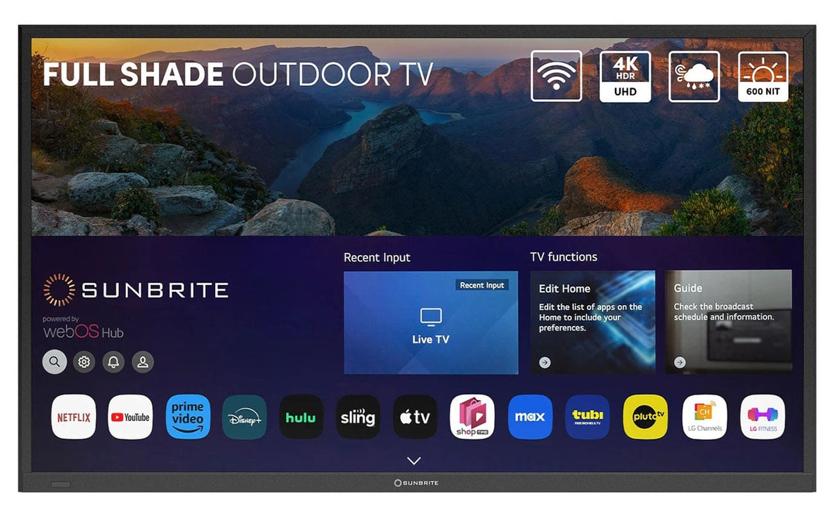 SunBrite Veranda 4 Series Outdoor TV 49-Inch Full Shade 4K Smart TV - SB-V4-49-BL - image 1