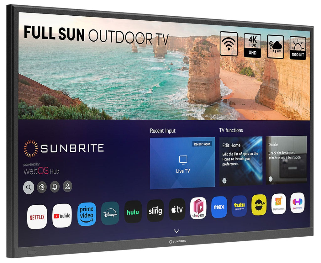 SunBrite Solis Series Outdoor TV 55-Inch Full Sun 4K Smart in Black - SB-FS-55-BL - image 4