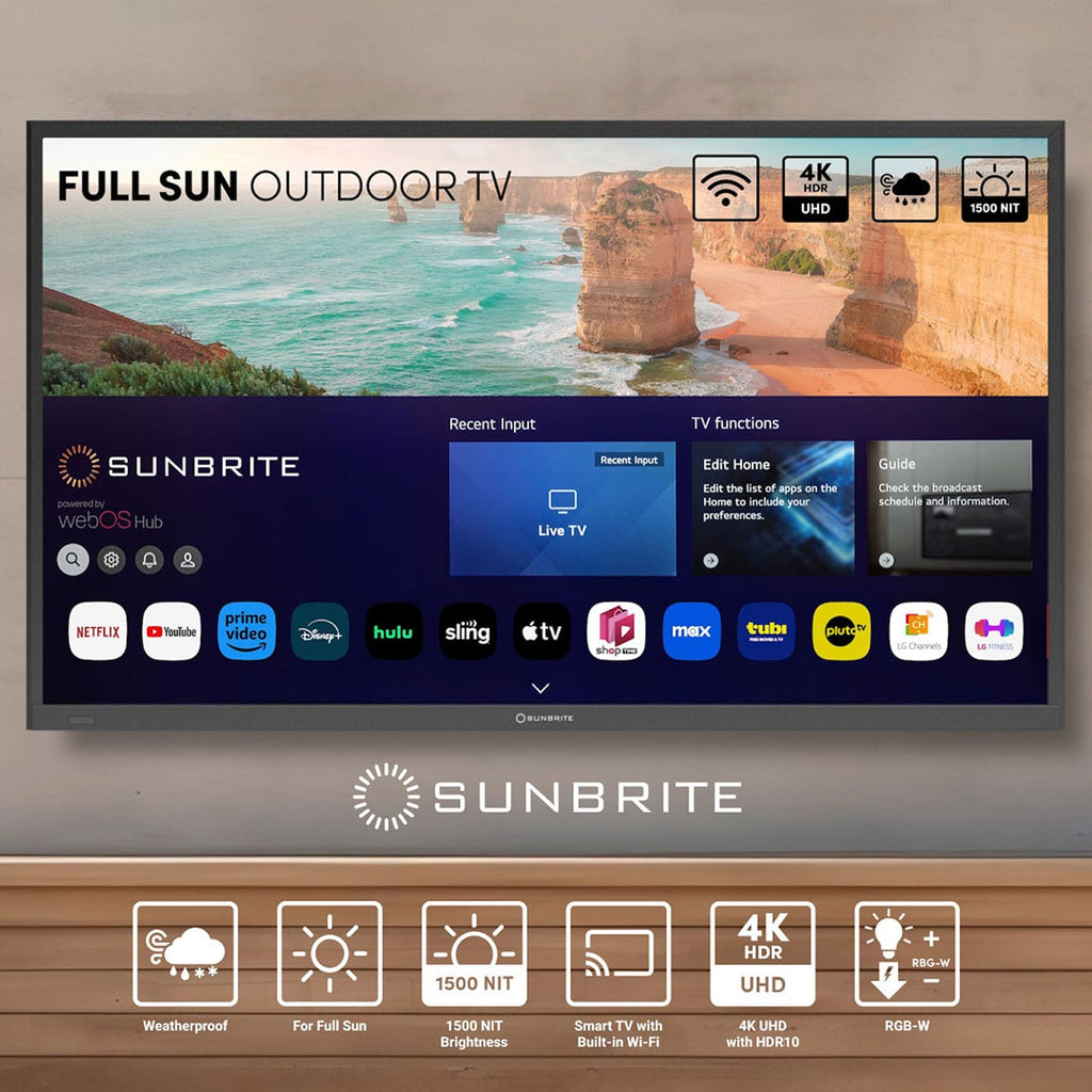 SunBrite Solis Series Outdoor TV 55-Inch Full Sun 4K Smart in Black - SB-FS-55-BL - image 12