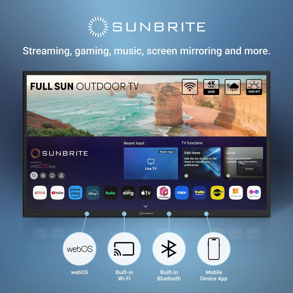 SunBrite Solis Series Outdoor TV 55-Inch Full Sun 4K Smart in Black - SB-FS-55-BL - image 14