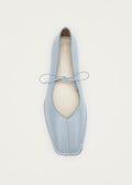 Sway Blaue Leder-Ballerinas