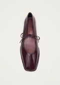 Sway Ballerinas aus burgunderrotem Leder