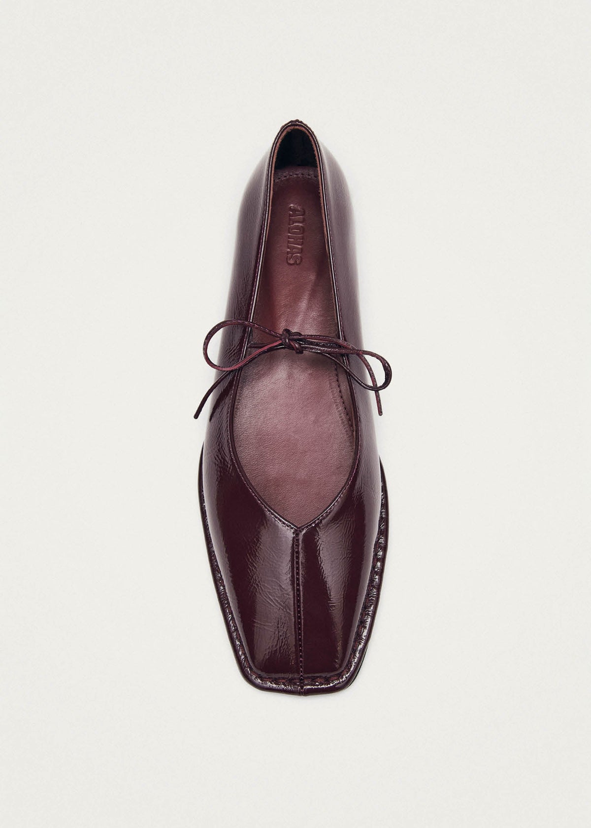 Sway Ballerinas aus burgunderrotem Leder