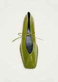 Sway lakleren ballerina's in het groen