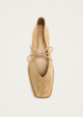 Sway Suède Beige Leren Ballerina's