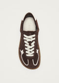 Tb.00 Barefoot Rife sneakers van cacao- en off-white leer