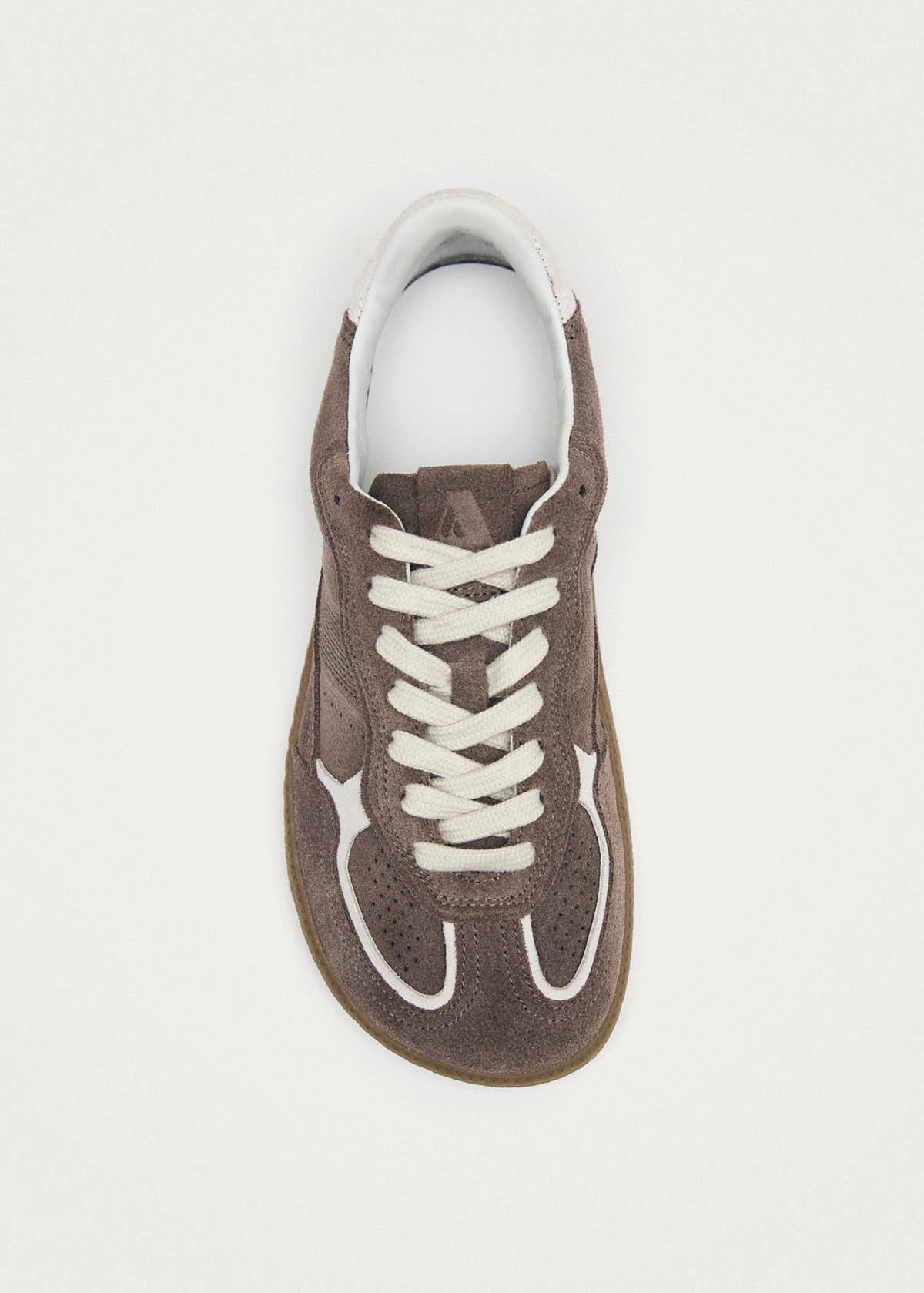 Tb.00 Barfuß-Sneaker aus taupefarbenem Leder