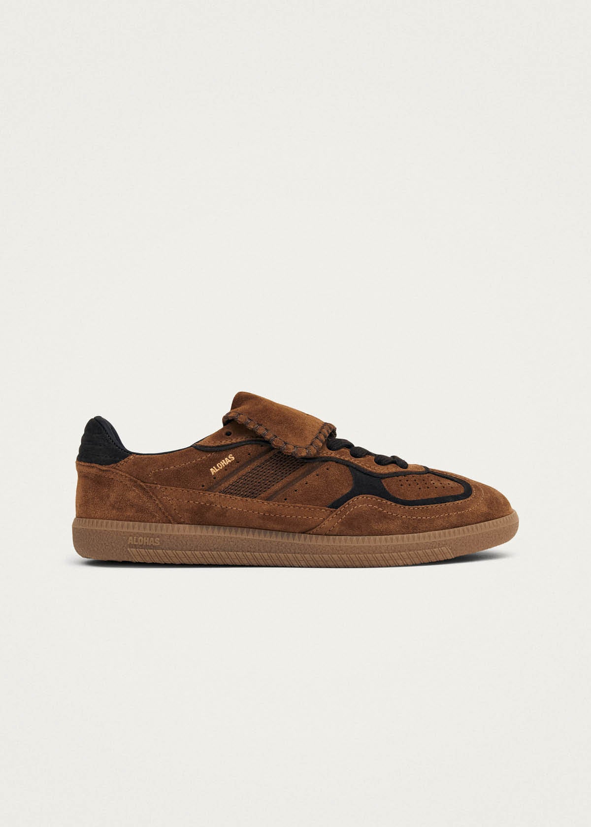 Tb.490 Club suède bruin lederen sneakers
