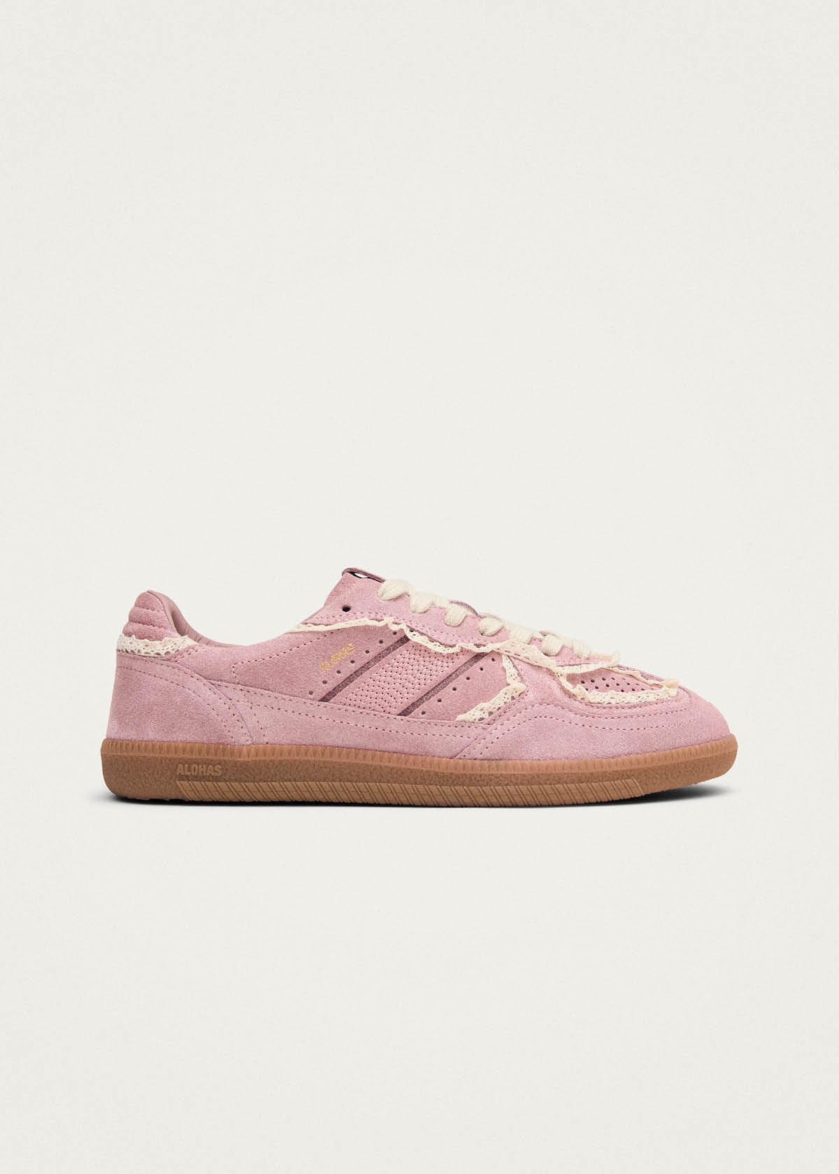 Tb.490 Crochet Pink Leather Sneakers