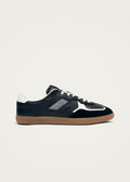 Tb.490 Rife Grain zwart-witte leren sneakers