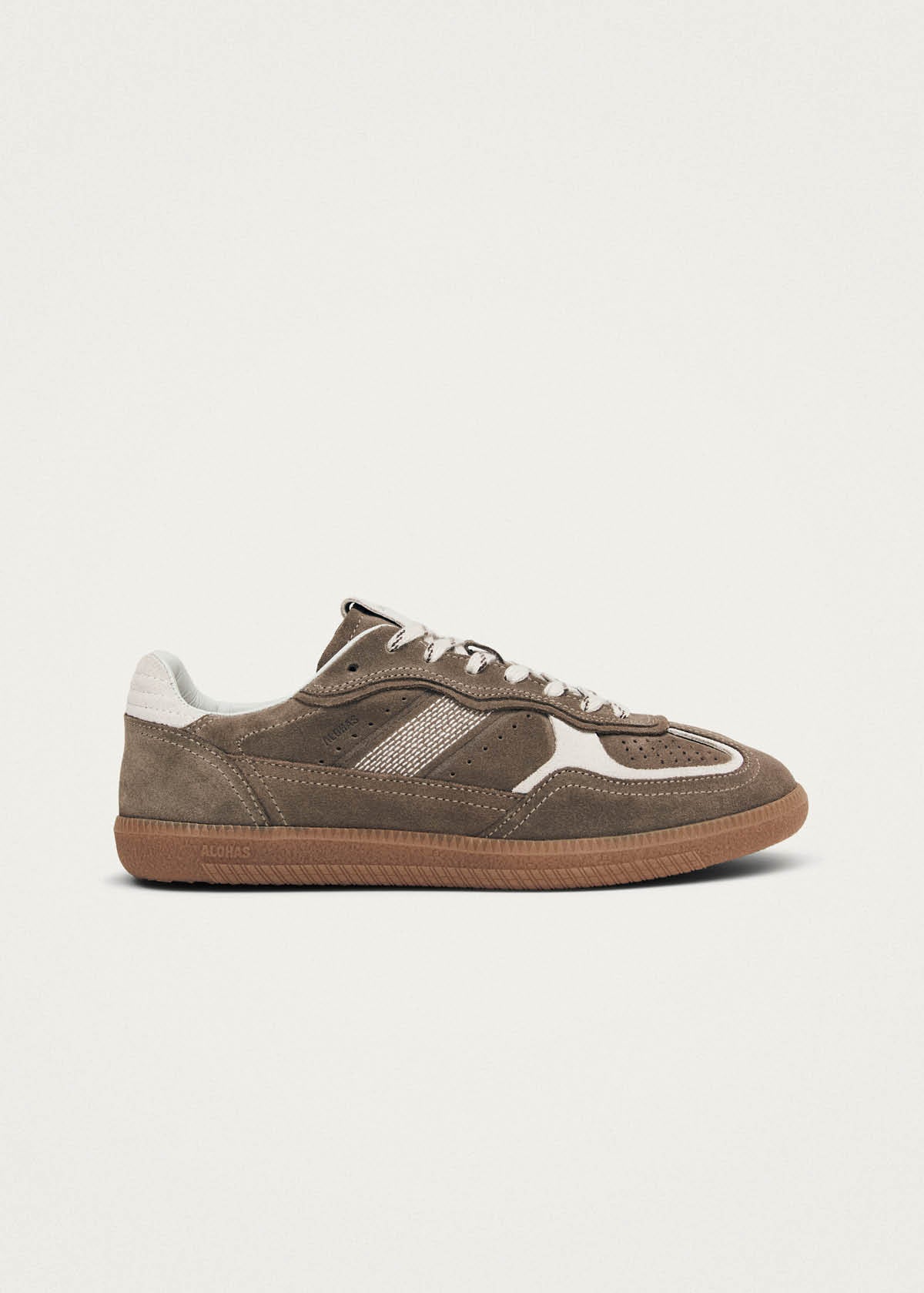Tb.490 Rife Taupe Leren Sneakers