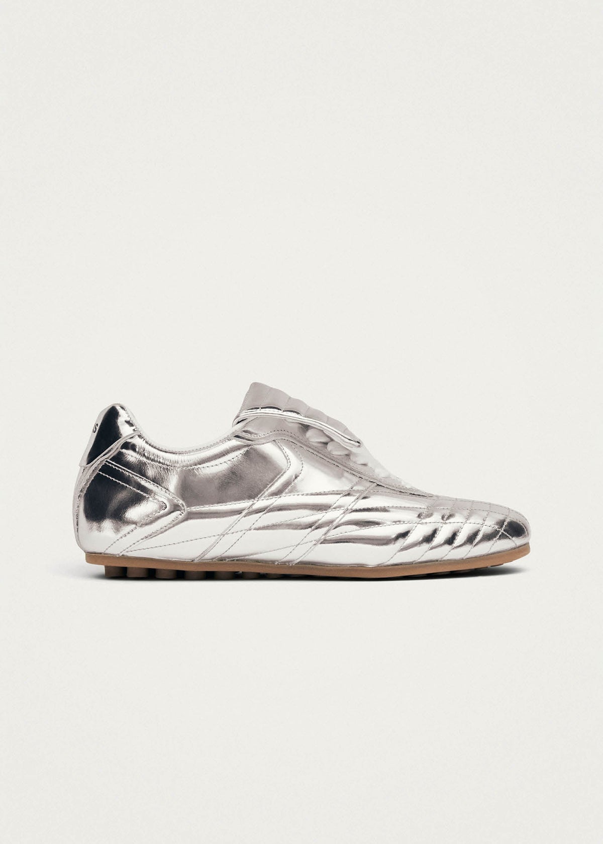 Tb.99 Sneaker aus silbernem Leder