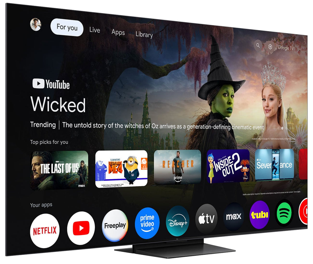 TCL QM7L Series SQD-Mini QLED TV 75-Inch 4K Smart with Google TV in Black - 75QM7L - image 4