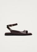 Tebas Sandalen aus braunem Leder