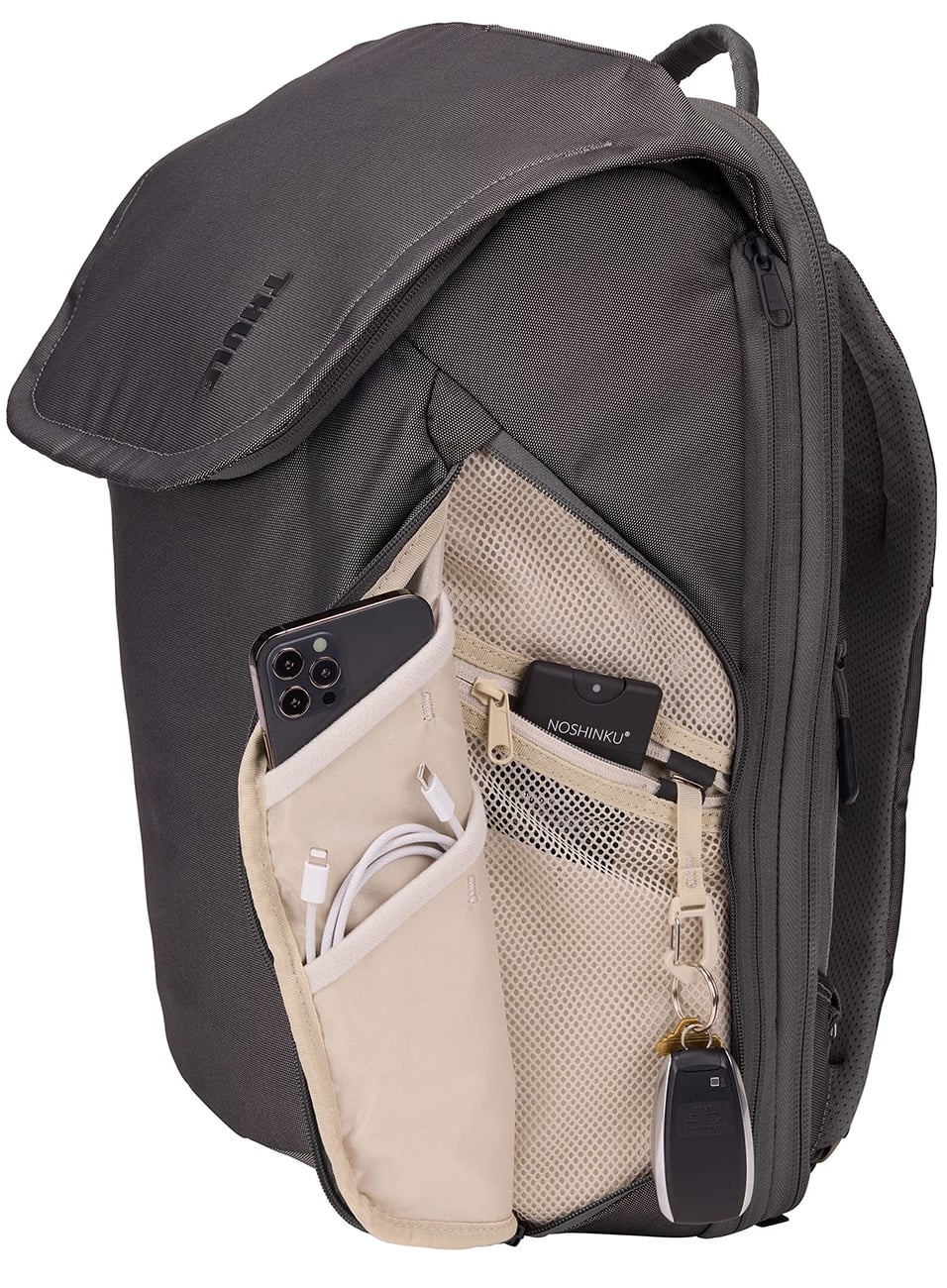 Thule Subterra 2 Expandable Travel Backpack 26L in Vetiver Grey - 3205056 - image 7