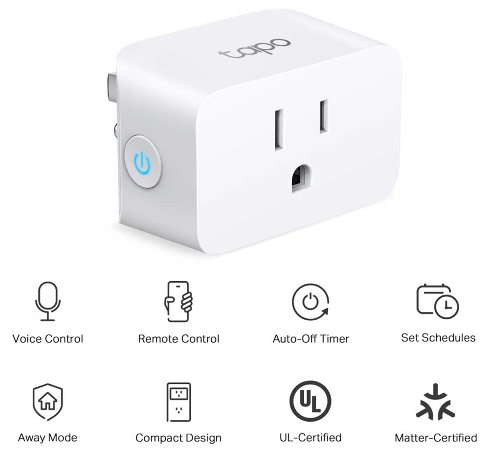 TP-Link Tapo Mini Smart Wi-Fi Plug (3-Pack) - TP15(3-PACK) - image 2