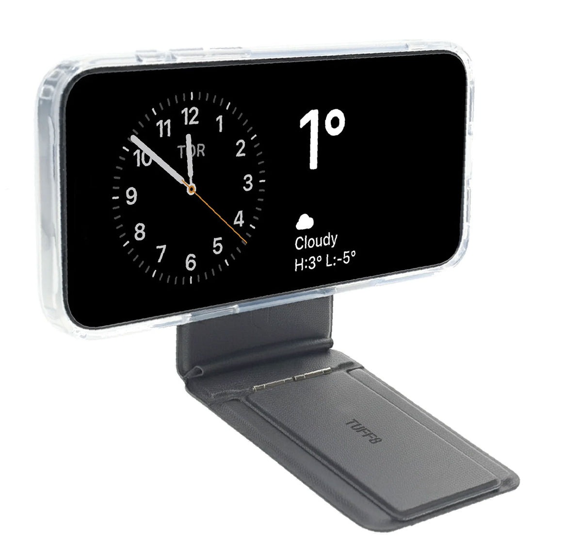 TUFF8 Foldable MagSafe Wallet Stand in Black - AO-FWSBK - image 3