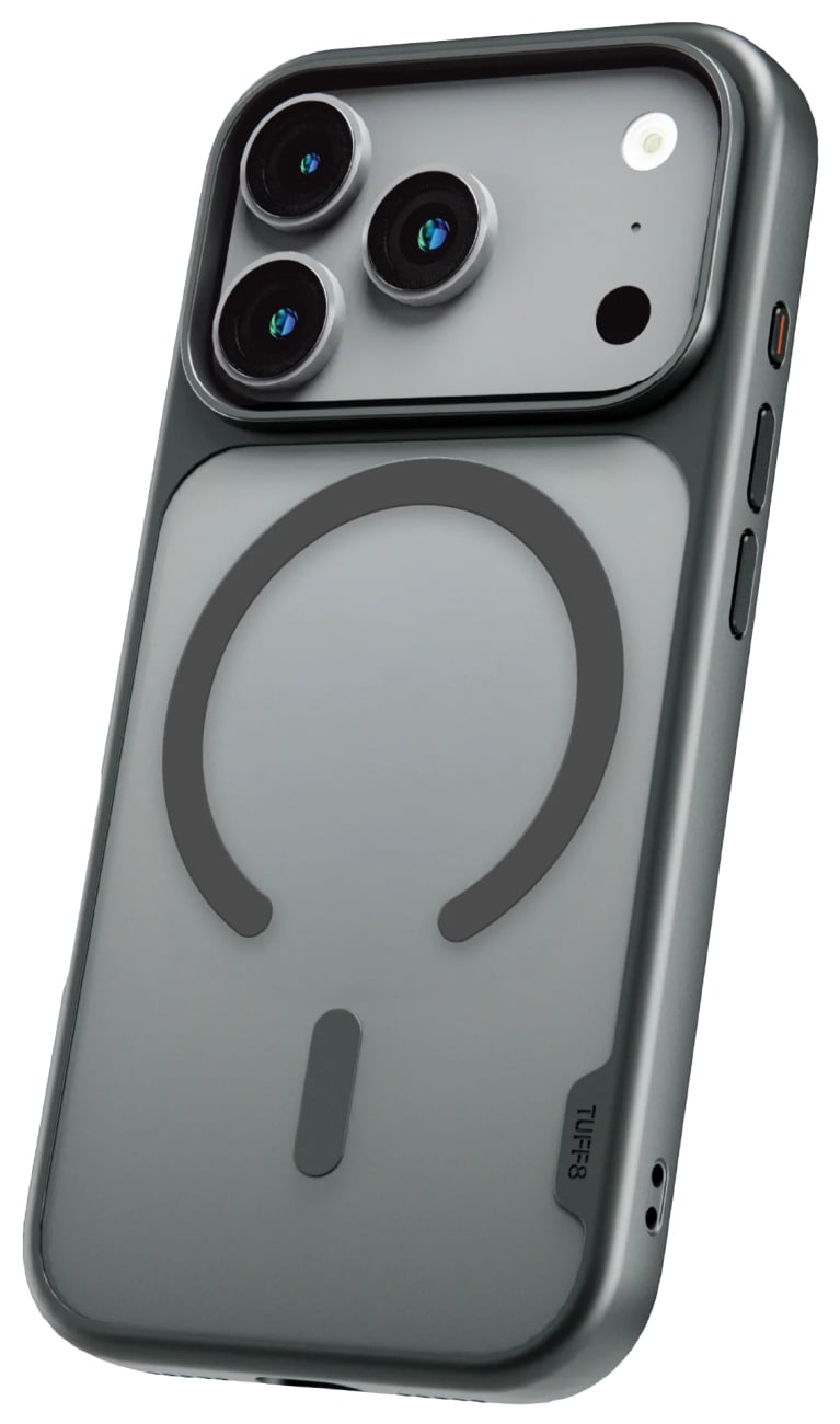 TUFF8 GlideGuard Case for iPhone 18 Pro and 17 Pro in Smoke Black - T8GG-IP1803BK - image 1