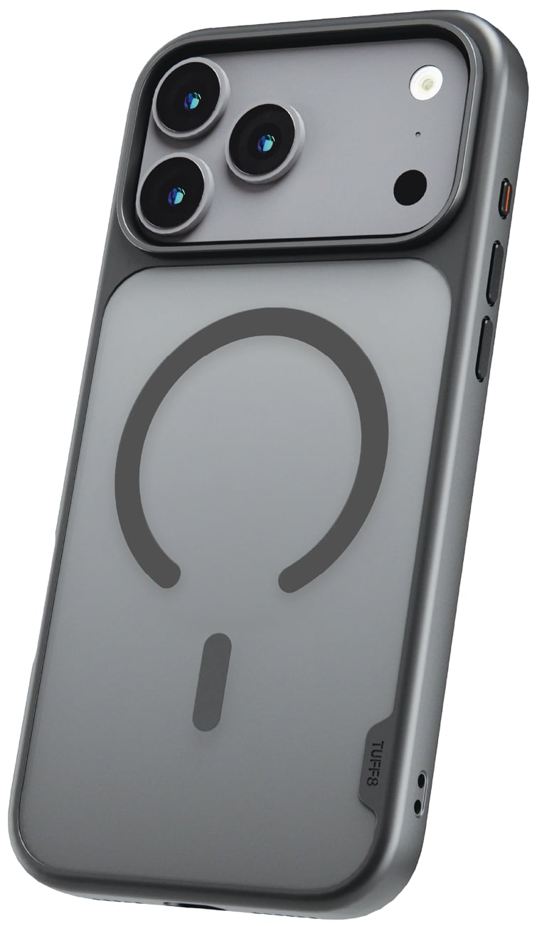 TUFF8 GlideGuard Case for iPhone 18 Pro Max and 17 Pro Max in Smoke Black - T8GG-IP1804BK - image 1