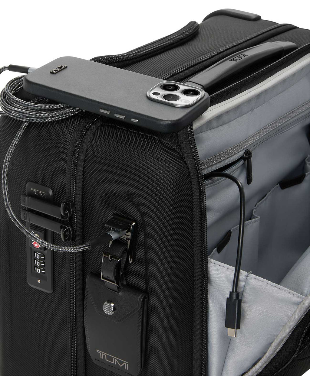 TUMI Alpha Compact Carry-On in Black - 161817-1041 - image 4