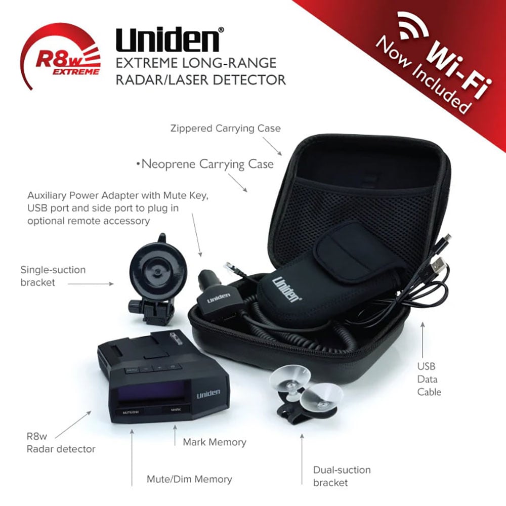 Uniden R8w Extreme Long Range Radar/Laser Detector - UNIDEN-R8W - image 7