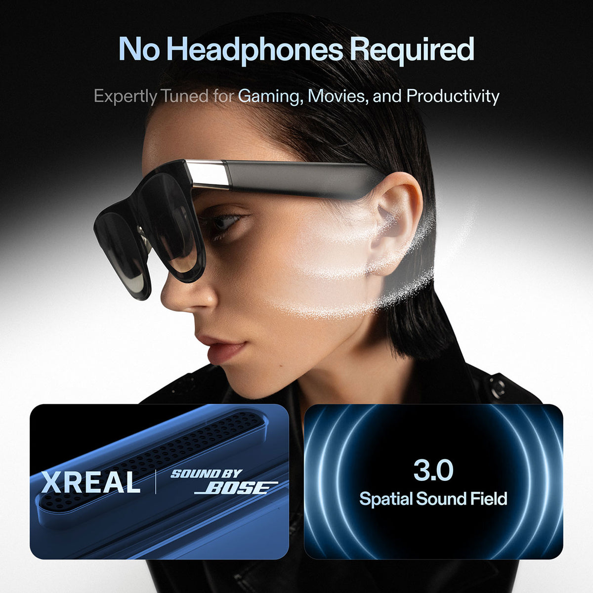 XREAL One Pro AR Glasses Medium (IPD 57-66mm) in Black - X1112-M - image 4