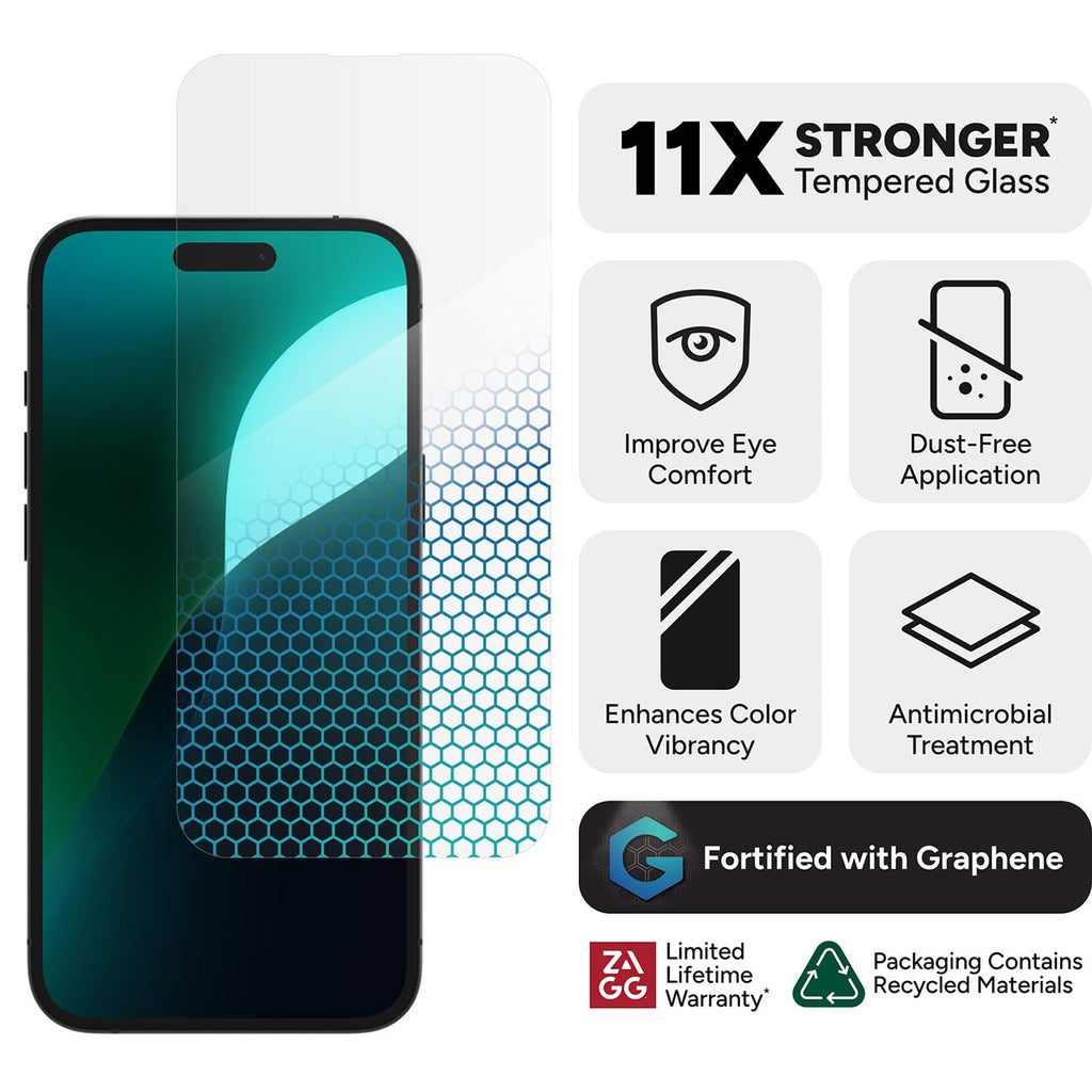 Zagg Glass XTR4 Apple iPhone 16 Plus Screen Protector - 200114879 - image 2