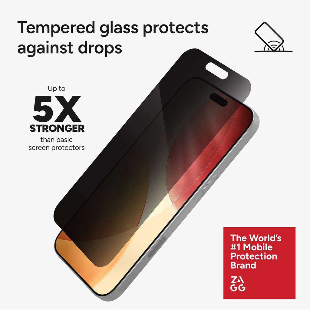 Zagg Glass 4-Way Privacy XTR Apple iPhone 18 Pro Max and iPhone 17 Pro Max Screen Protector - 200118666 - image 4